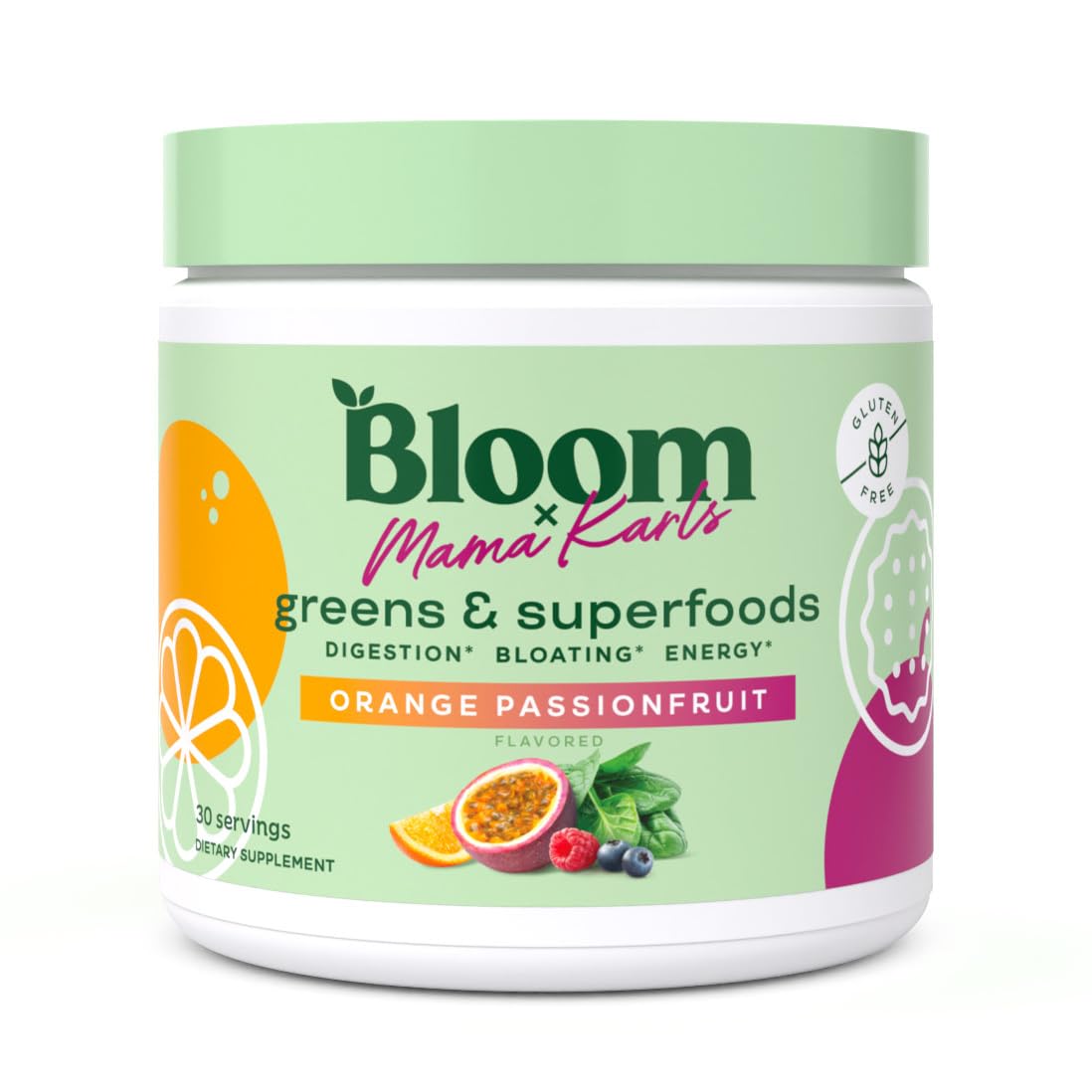 Bloom Nutrition x Mama Karls Super Greens Powder Juice Mix - Probiotics Bloom Nutrition uk supplements
