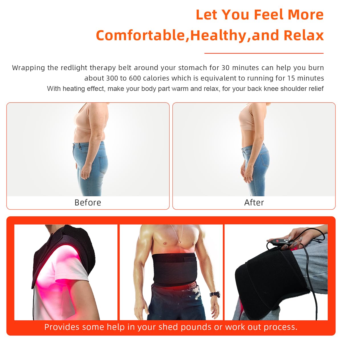Red Light Therapy Infrared Light Therapy Pad for Body Pain NIR Deep Therapy for Back Knee Hands bonodave uk supplements