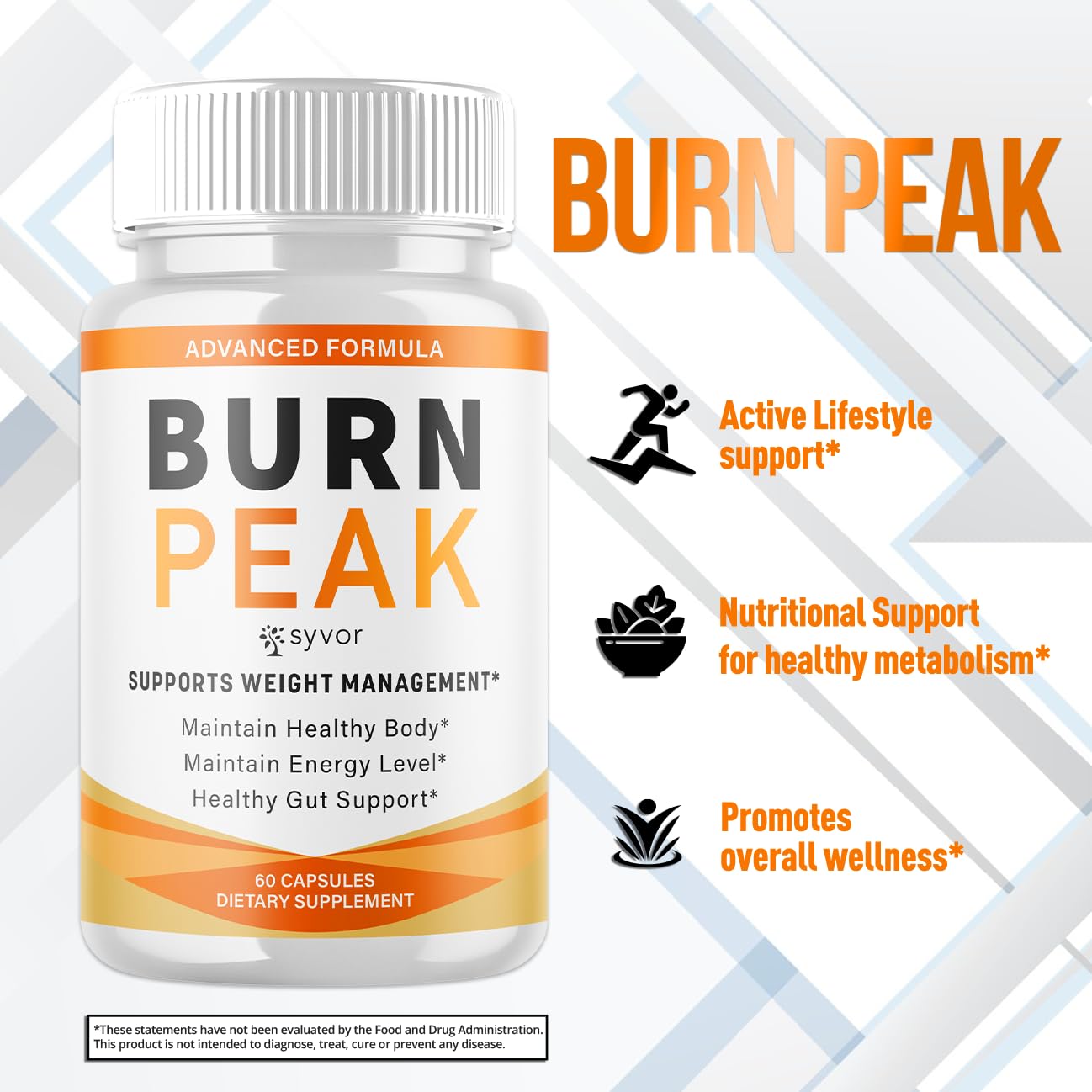(2 Pack) Burn Peak Capsules, Official Burnpeak Pink Salt Pills with All Natural Ingredients, Advanced BurnPeak Health Supplement with Premium Vitamins for Active Lifestyle Support (120 Capsules) Syvor uk supplements