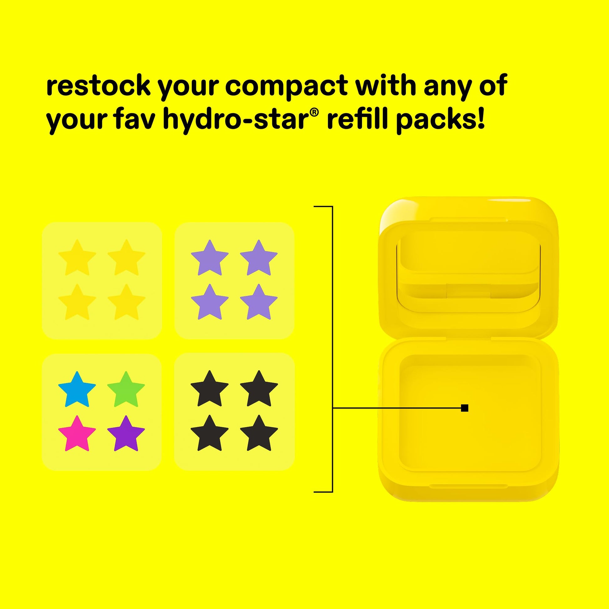 Starface Hydro-Star Pimple Patches + Big Yellow Compact, Clinically Proven Spot Shrinking in 6 Hours, Absorb Fluid and Reduce Redness, Hydrocolloid, Vegan and Cruelty-Free Skincare (32 Count) Starface World uk supplements