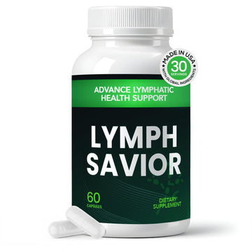 Lymph Savior - Plant-Based Lymphatic Support Supplement with Red Clover, Horse Chestnut & Burdock Root for Fluid Balance & Daily Wellness - Non-GMO, Made in USA - 30-Day Supply, 1 Bottle Lymph Savior uk supplements