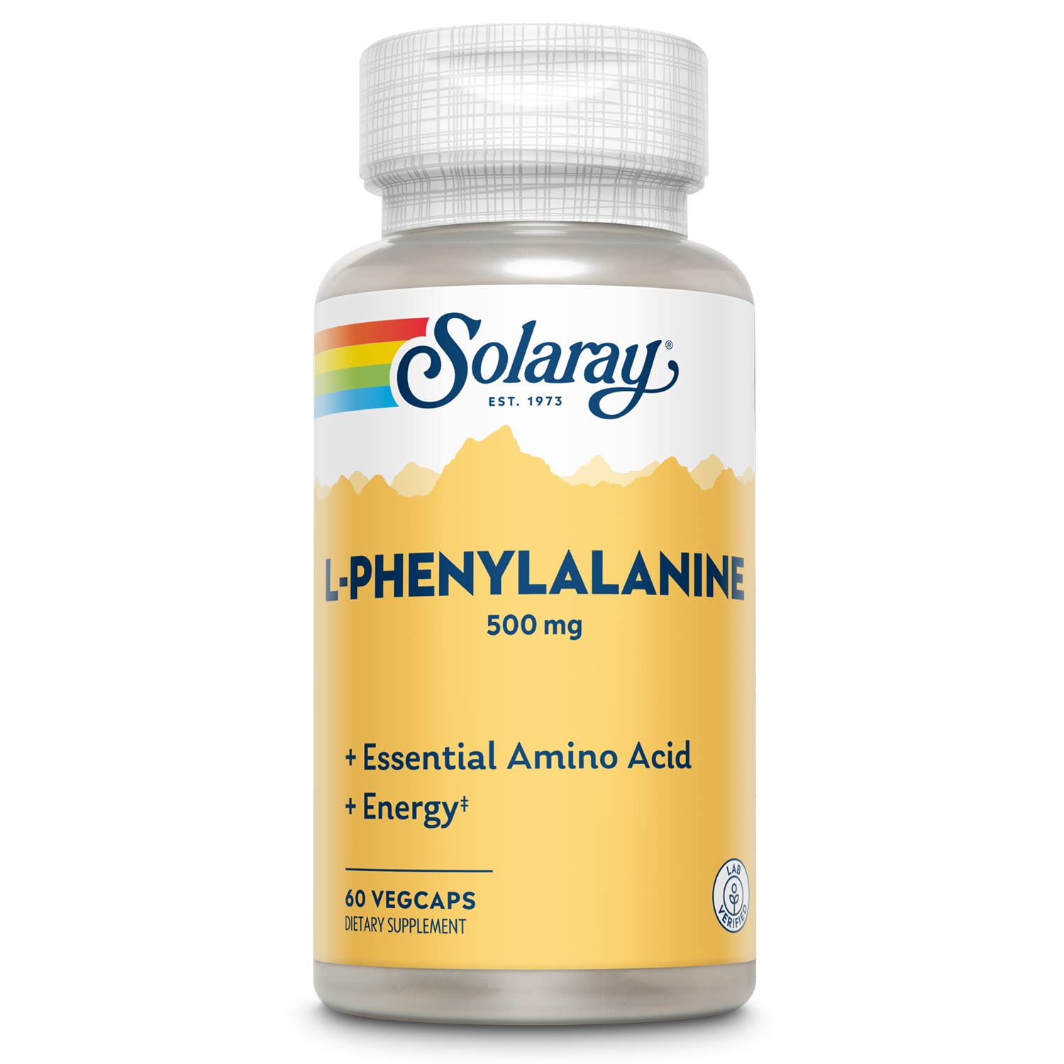 SOLARAY L-Phenylalanine Veg Cap (Btl-Plastic) 500mg | 60ct SOLARAY uk supplements