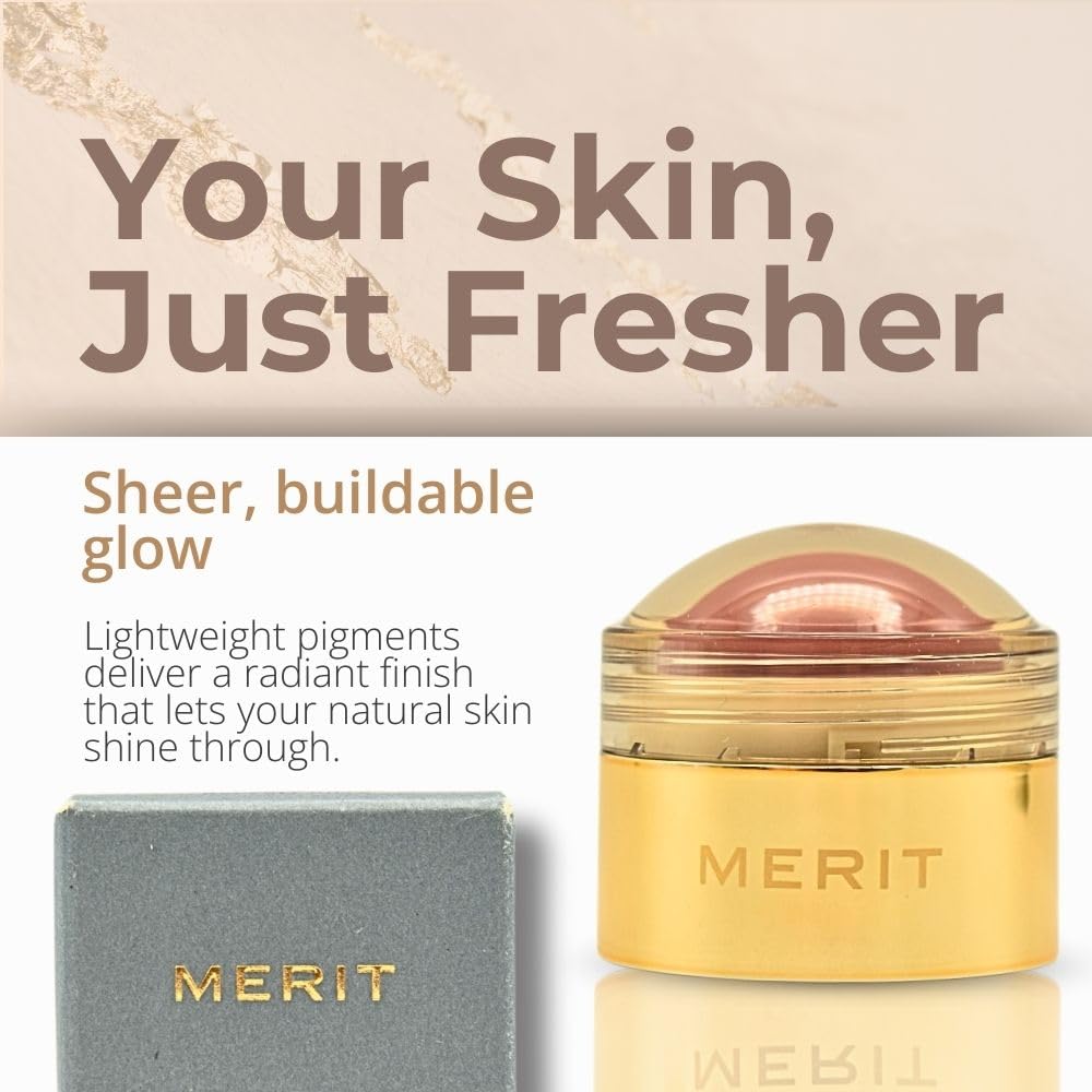 MERIT Flush Balm Cream Blush – Archival Cool Mauve | Hydrating Radiant Cheek & Lip Tint Stick with Vitamin E | Lightweight, Buildable, Vegan & Cruelty-Free Blush Merit uk supplements