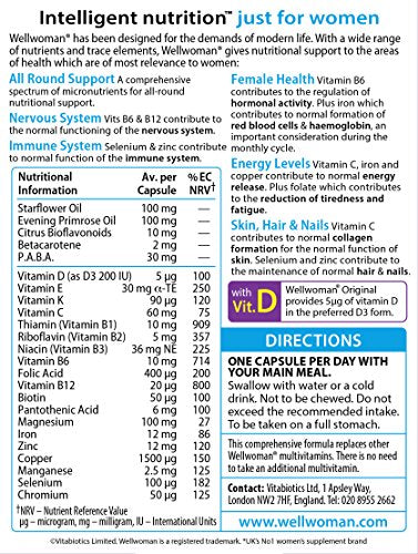 Vitabiotics Wellwoman Original - 90 Capsules Wellwoman uk supplements