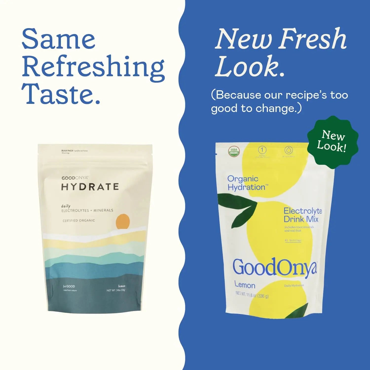 GOODONYA Organic Hydration Electrolyte Drink Mix, Certified Organic Hydration Powder, Non-GMO, Biochecked Glyphosate Free, Low Sugar, Lemonade Flavor, GOODONYA uk supplements