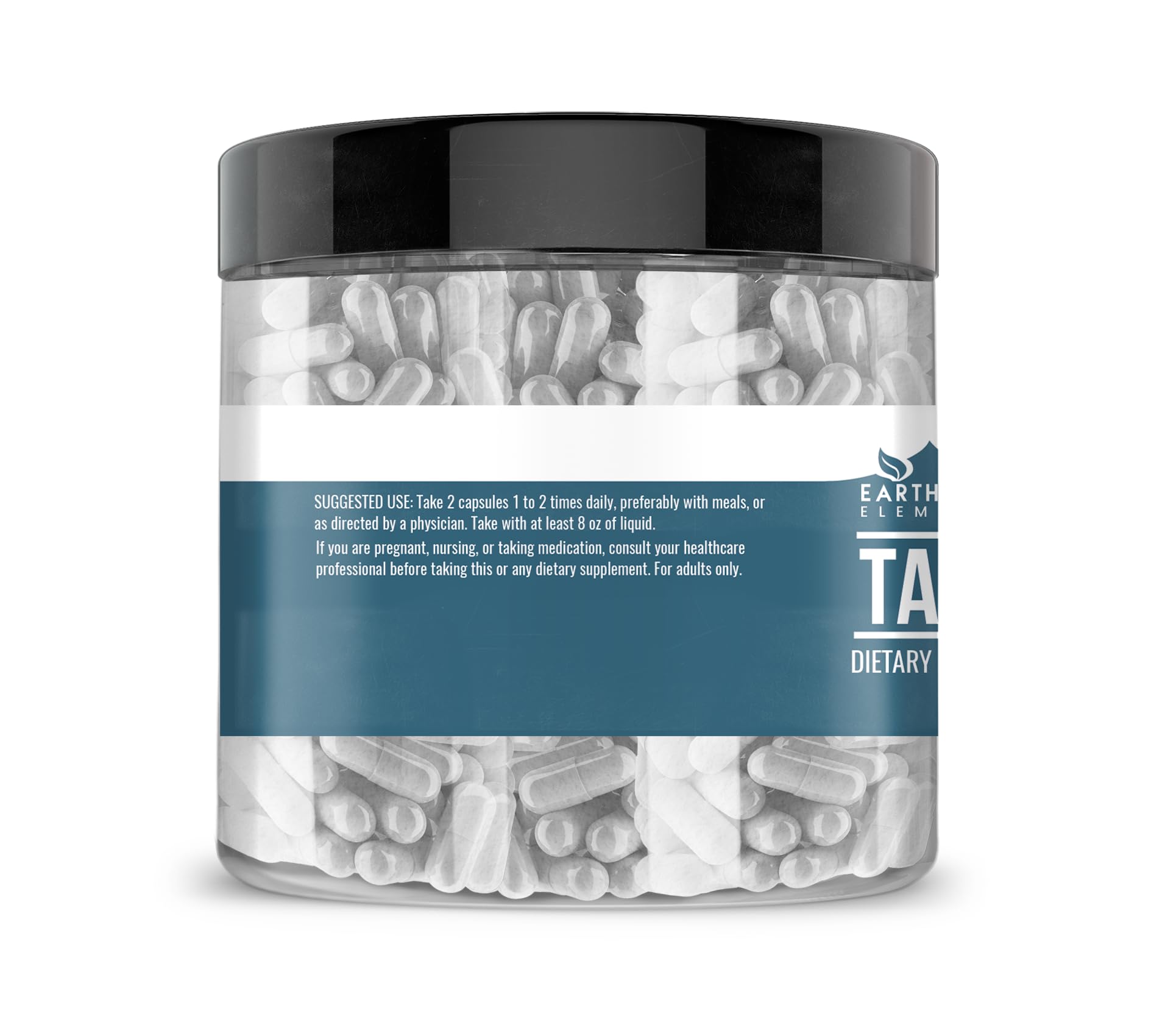 Earthborn Elements Taurine, 200 Capsules, Pure & Undiluted, No Additives Earthborn Elements uk supplements