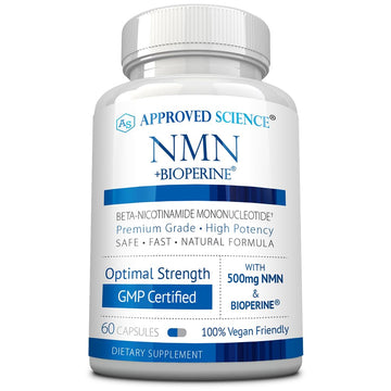Approved Science NMN - 500mg Stable NMN - Cellular Energy, Healthy Aging - Pack of 1 - Made in USA - Vegan Approved Science uk supplements