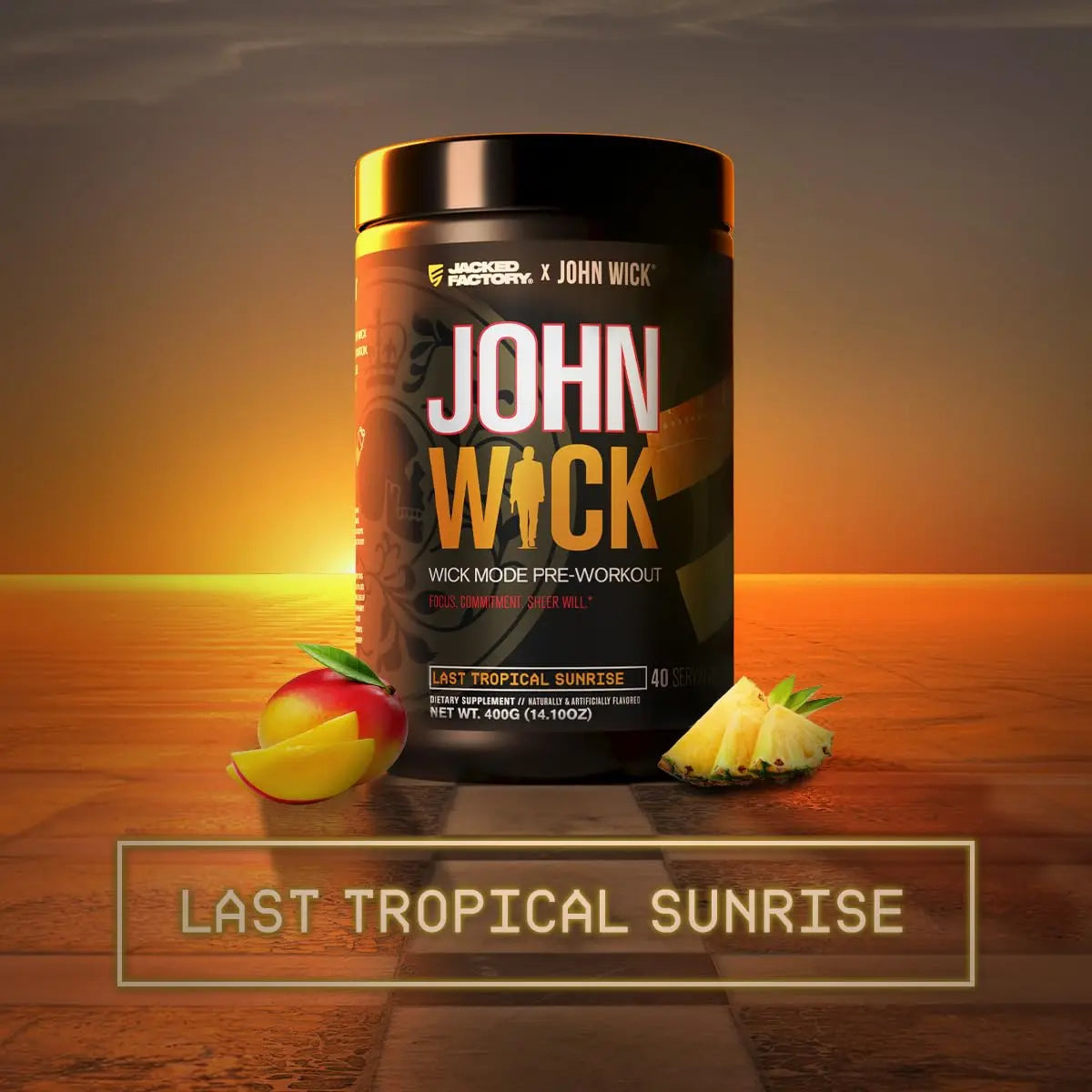 Jacked Factory X John Wick - Wick Mode Pre Workout Powder - Intense Energy, Battle-Ready Focus, Unstoppable Commitment, and Sheer Will Jacked Factory uk supplements