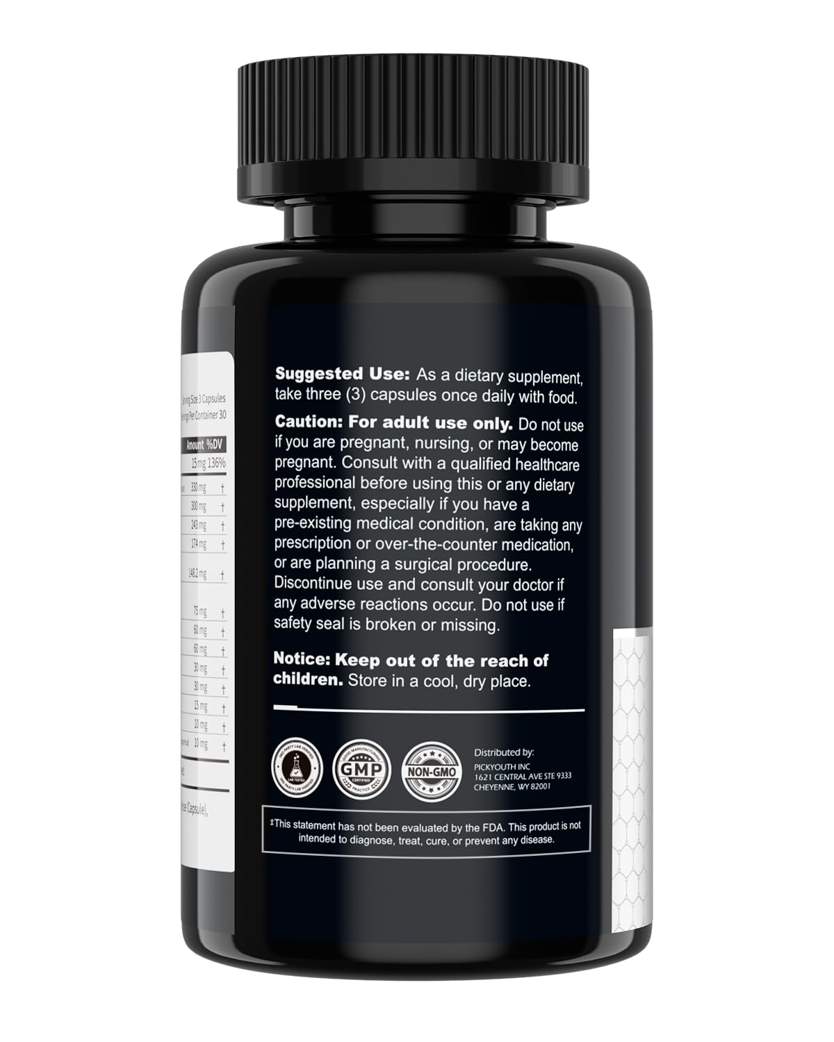 PickYouth Synergy-T Booster Supplement for Men, Total Male Performance, Liposomal Absorption System, 100% Transparency with Ashwagandha, DIM PickYouth uk supplements