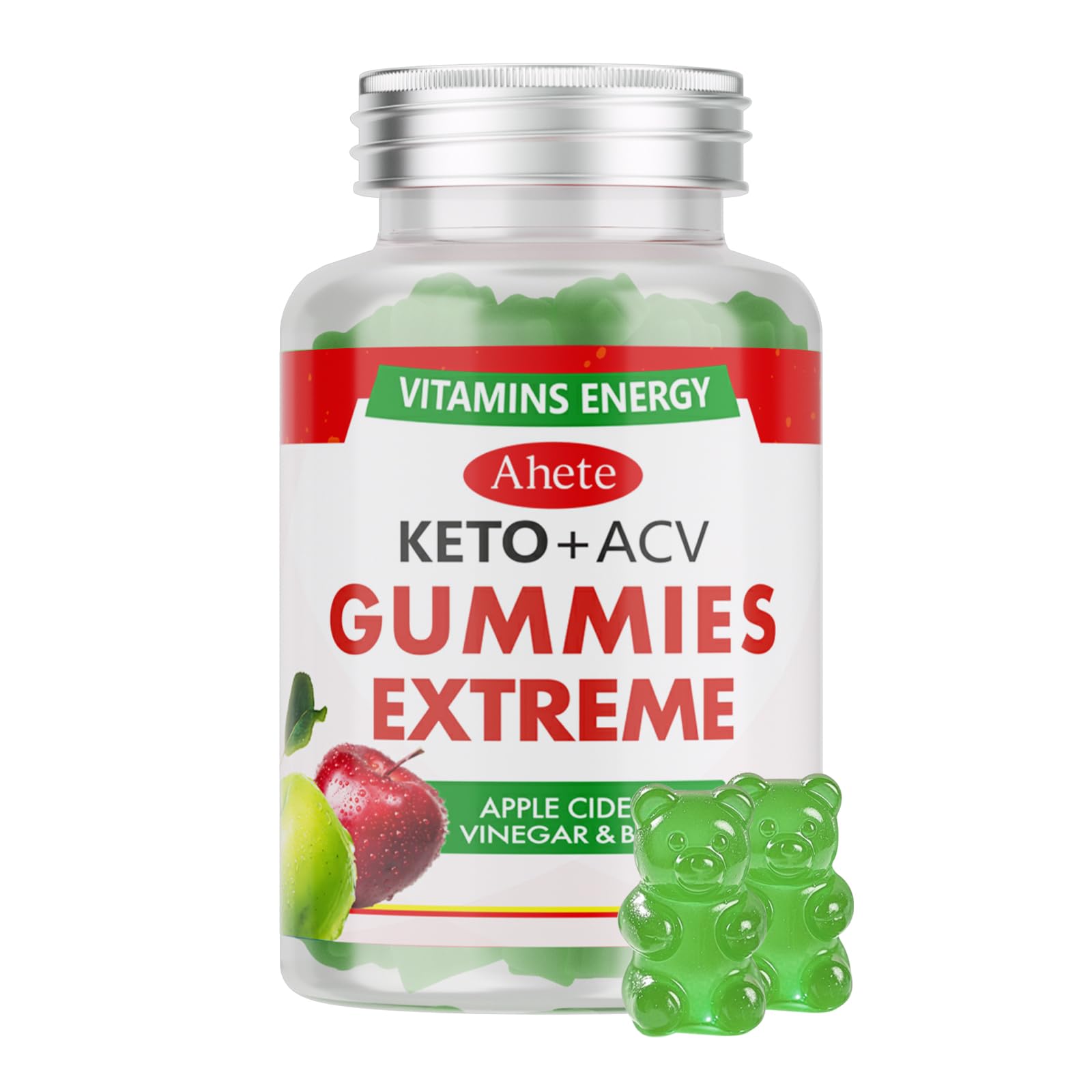 Ahete Keto Apple Cider Vinegar Gummies with Vitamin B6, B12, Folate & Beet Root, Keto ACV Gummies Supports Daily Wellness & Metabolism, Natural Apple Flavor, 60 Gummies (30 Day Supply) Ahete uk supplements