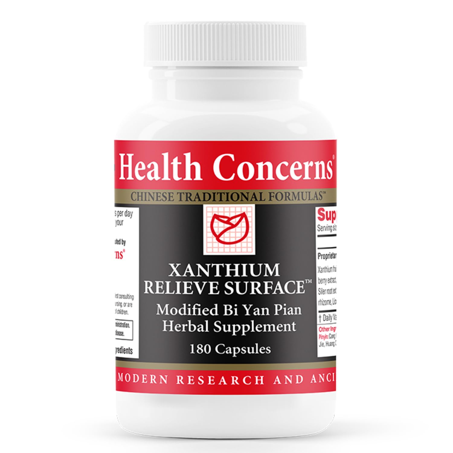 Health Concerns Xanthium Relieve Surface – Sinus Relief & Seasonal Allergy Support – Nasal Congestion & Immune Health Supplement – Bi Yan Pian Chinese Herbal Formula – 180 Capsules Health Concerns uk supplements