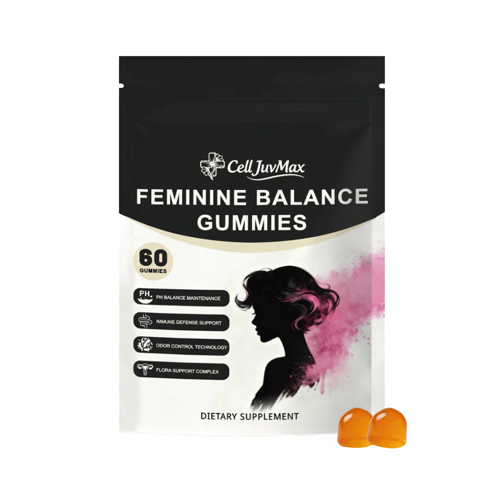 YFDSRF Feminine Balance Probiotic Gummies for Women - with Hawaiian Pineapple, pH Balance Support, Healthy Odor & Flora, Vaginal & Immune Health, Vegan Dietary Supplement - 60 Gummies (1) YFDSRF uk supplements