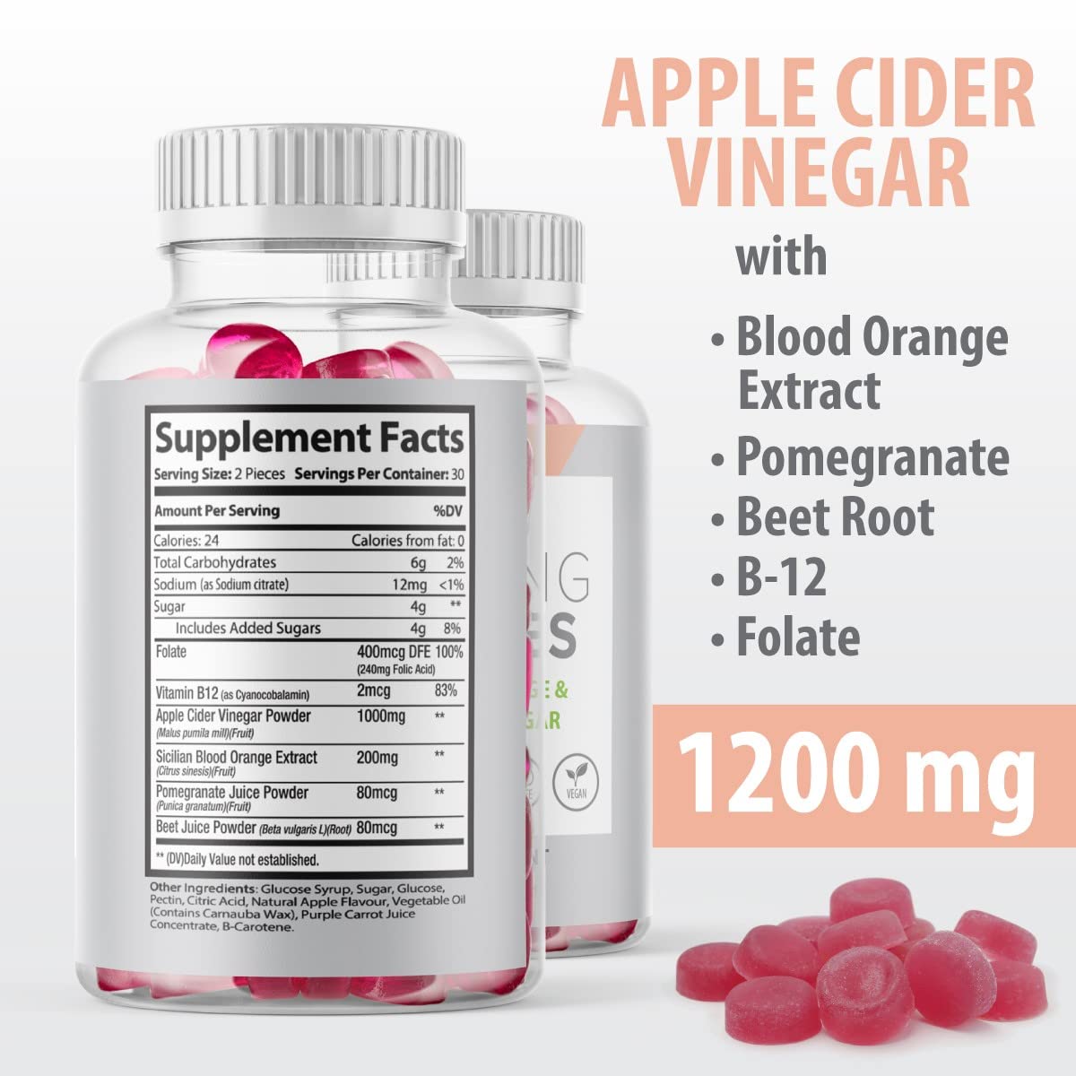 Max-Bio Slimming Gummies It Works with Apple Cider Vinegar and Sicilian Blood Orange Extract Max-Bio uk supplements