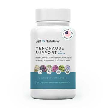 SELF NUTRITION Menopause Support for Women -All-Natural, Hormone-Free Perimenopause & Menopause Support. Unique Blend for Hot Flashes, Mood, Energy, Sleep & More. Vegan, Gluten-Free, 60 Capsules. SELF NUTRITION uk supplements