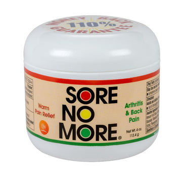 Sore No More Warm Arthritis Pain Relief Cream – Targeted Reliever for Back, Neck, Hands & Feet – Soothing & Fast-Acting Formula for Aches and Pains – Non-Greasy with Orange Aroma – 4 oz Sore No More uk supplements