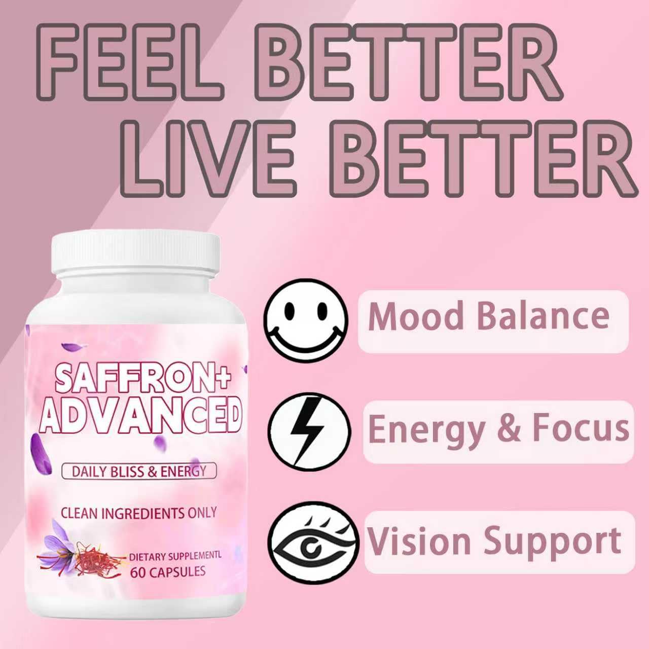 Auren Saffron Supplements,Advanced 10-in-1 Wellness Supplement | Ashwagandha, Fat-Soluble Vitamin C, Saffron Extract, Magnesium, Turmeric | 60 Vegan Capsules | Non-GMO Onswildc uk supplements