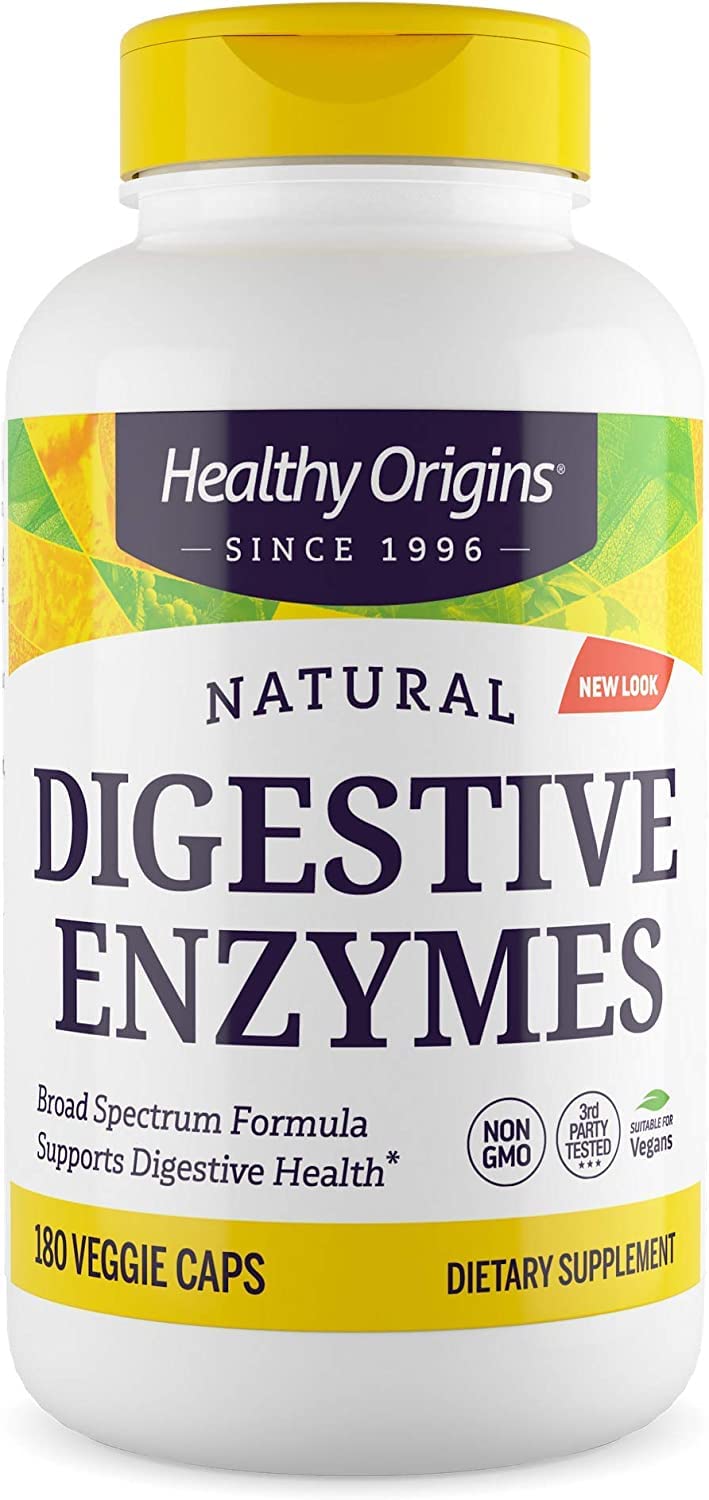 Healthy Origins Digestive Enzymes (NEC) Broad Spectrum - with Protease Healthy Origins uk supplements