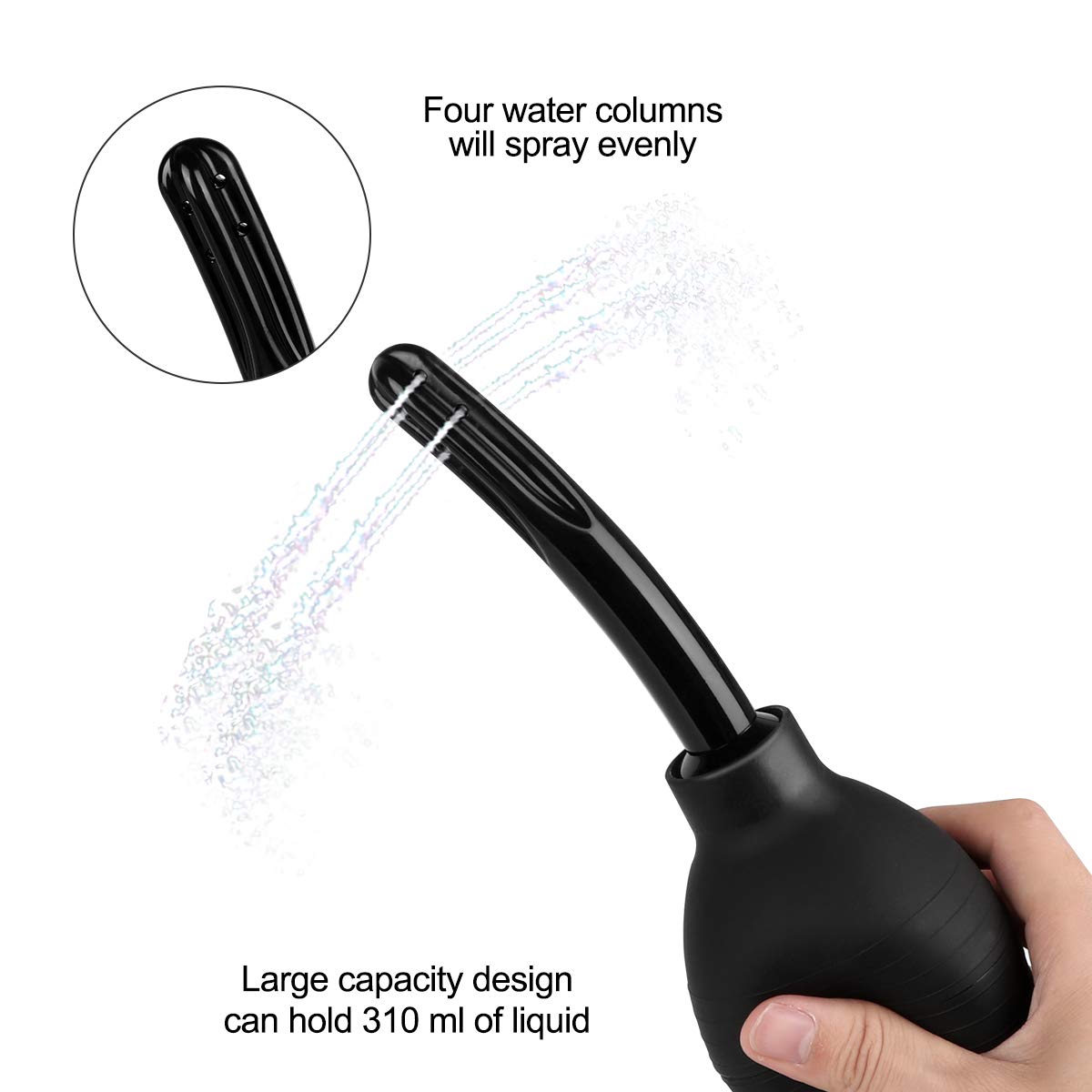 RANEU Enema Bulb Kit with Lube Anal Douche Superior Materials Douche for Men Women RANEU uk supplements