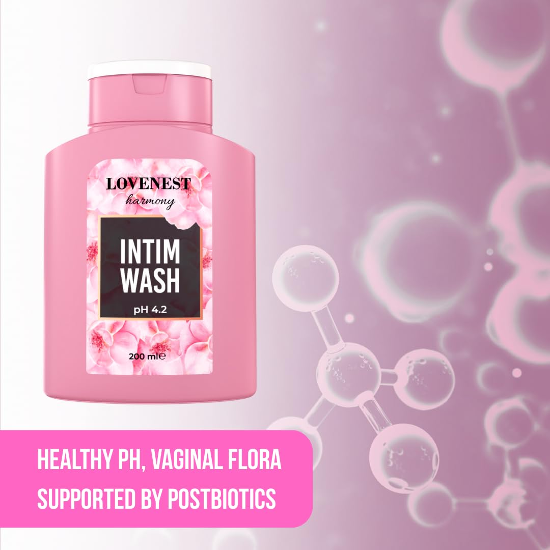 Lovenest Intimate Wash for Women – pH Balanced, Odor Control, Postbiotic Formula – Hypoallergenic, Paraben-Free, Derma-Tested Feminine Hygiene Wash 200 mL by Marqueens Beauty MARQUEENSBEAUTY uk supplements