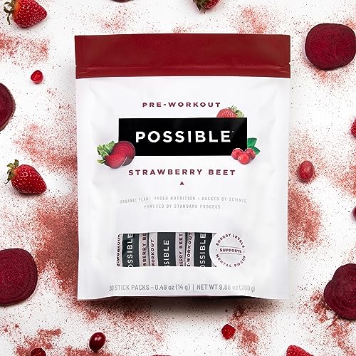 Possible Beet Pre-Workout - Strawberry Beet Flavor - Individually Wrapped Servings Possible uk supplements