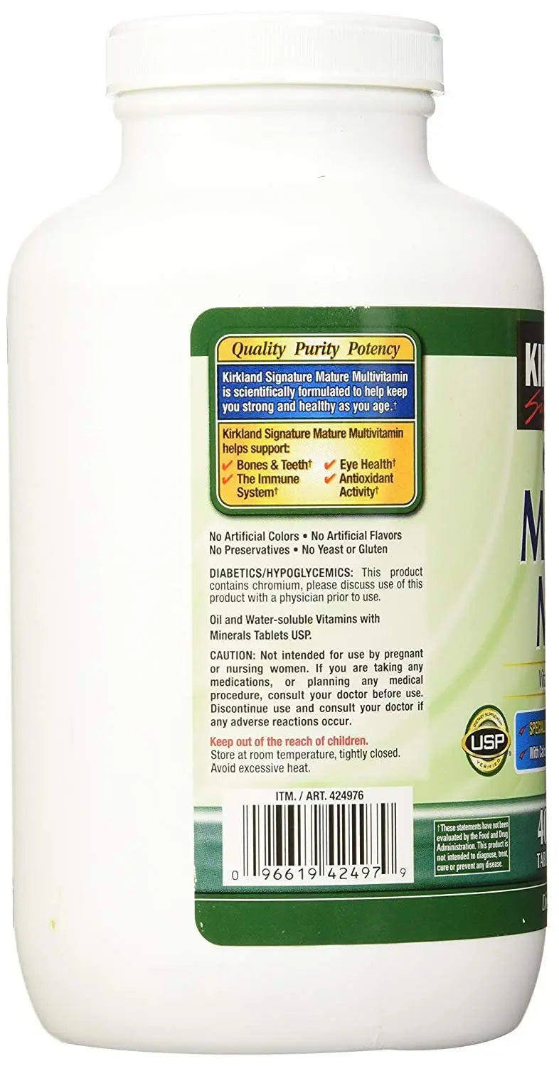 Kirkland Signature Adult 50+ Multi Vitamins & Minerals, 400 Tablets (2 Pack) KIRKLAND uk supplements