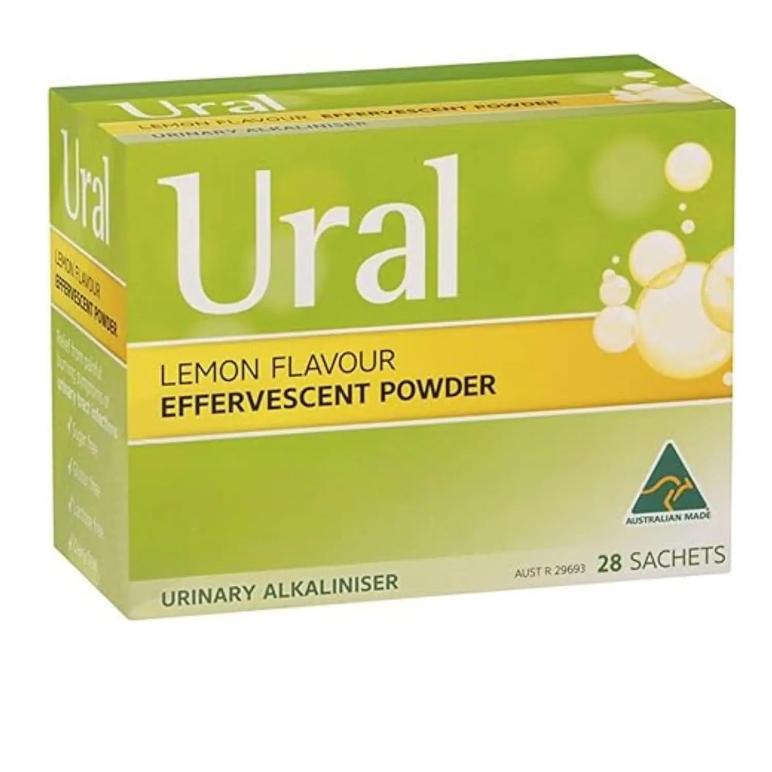 Ural Effervescent Powder 4G * 28 Sachets Urinary Alkalinizer Cystitis Relief Ural uk supplements