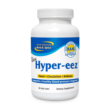 NORTH AMERICAN HERB & SPICE Hyper-eeZ - 90 Vegi Caps - Herbs, Spices, Flowers, Berry Blend - Blood Pressure & Circulation Support - Assists with Heart, Circulation, Kidneys - Non-GMO - 90 Servings NORTH AMERICAN HERB & SPICE uk supplements