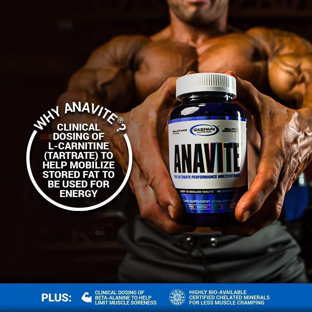 Gaspari Nutrition Anavite, Full Spectrum Multi-Vitamin Packs, Anavite Multivitamins, CLA, Omega 3s, Proven Gut, and Proven Liver Detox Gaspari Nutrition uk supplements