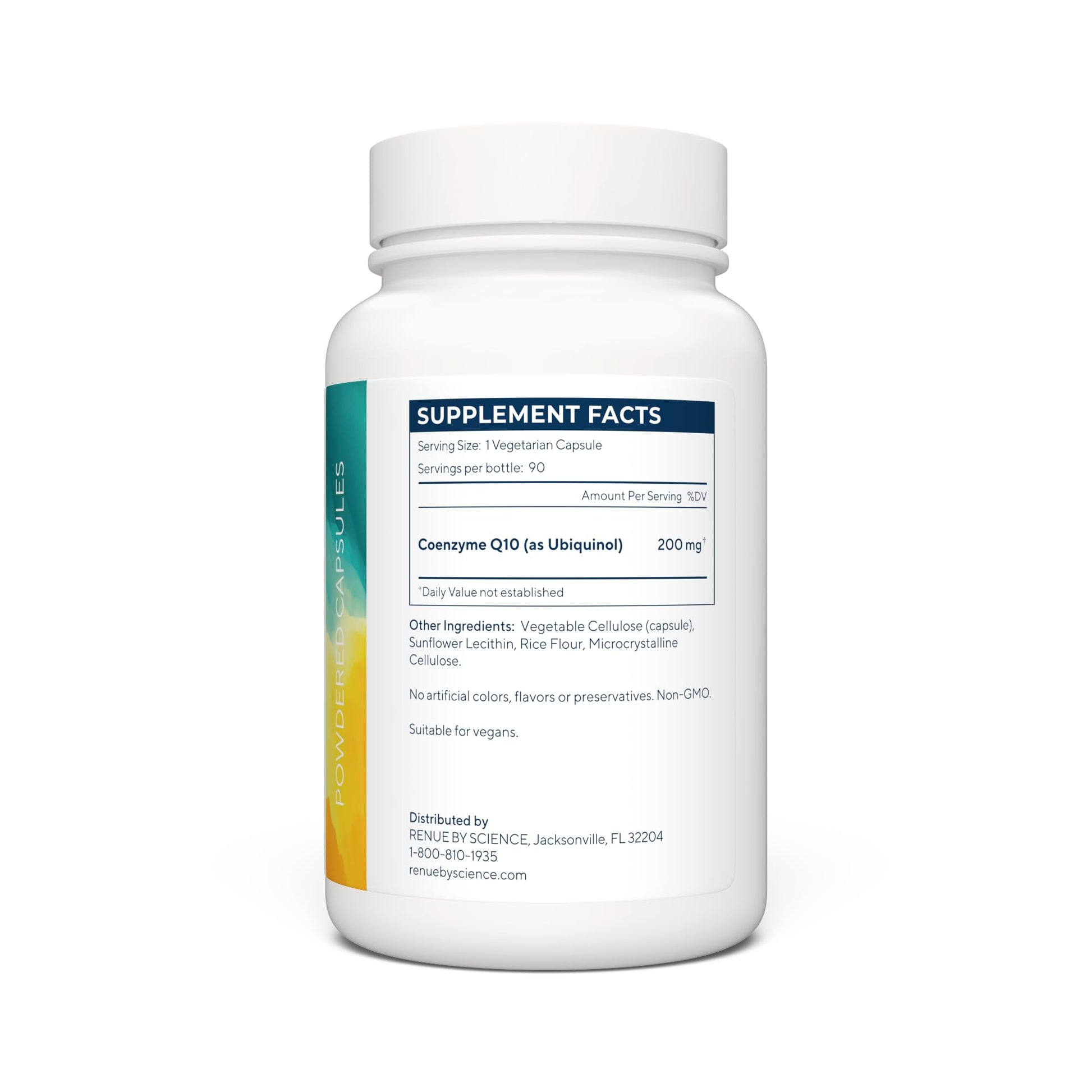 Renue By Science CoQ10 - Coenzyme Q10 as Ubiquinol CoQ10 | High Strength Liposomal CoQ10 200mg Supplement | 90 Co Q10 Capsules | Non-GMO & Allergen Free | Made in The USA Third-Party Tested Renue By Science uk supplements