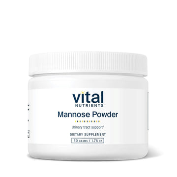 Vital Nutrients Mannose Powder 50g - Vegan D-Mannose Supplement for Urinary Tract and Bladder Support - Gluten, Dairy, Soy Free - Non-GMO - 25 Servings Vital Nutrients uk supplements