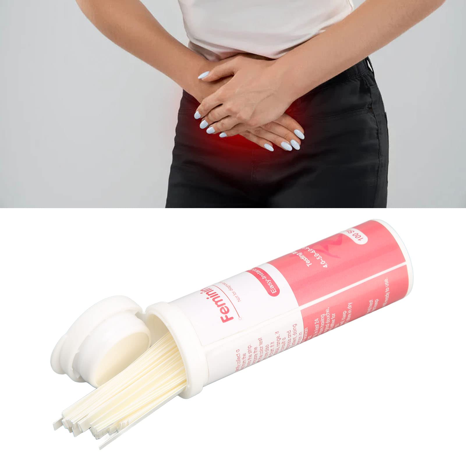 Vaginal Test Strips, 100pcs Vaginal Health PH Test Strips, Disposable Intimate Health Prevent Infection YUYTE uk supplements