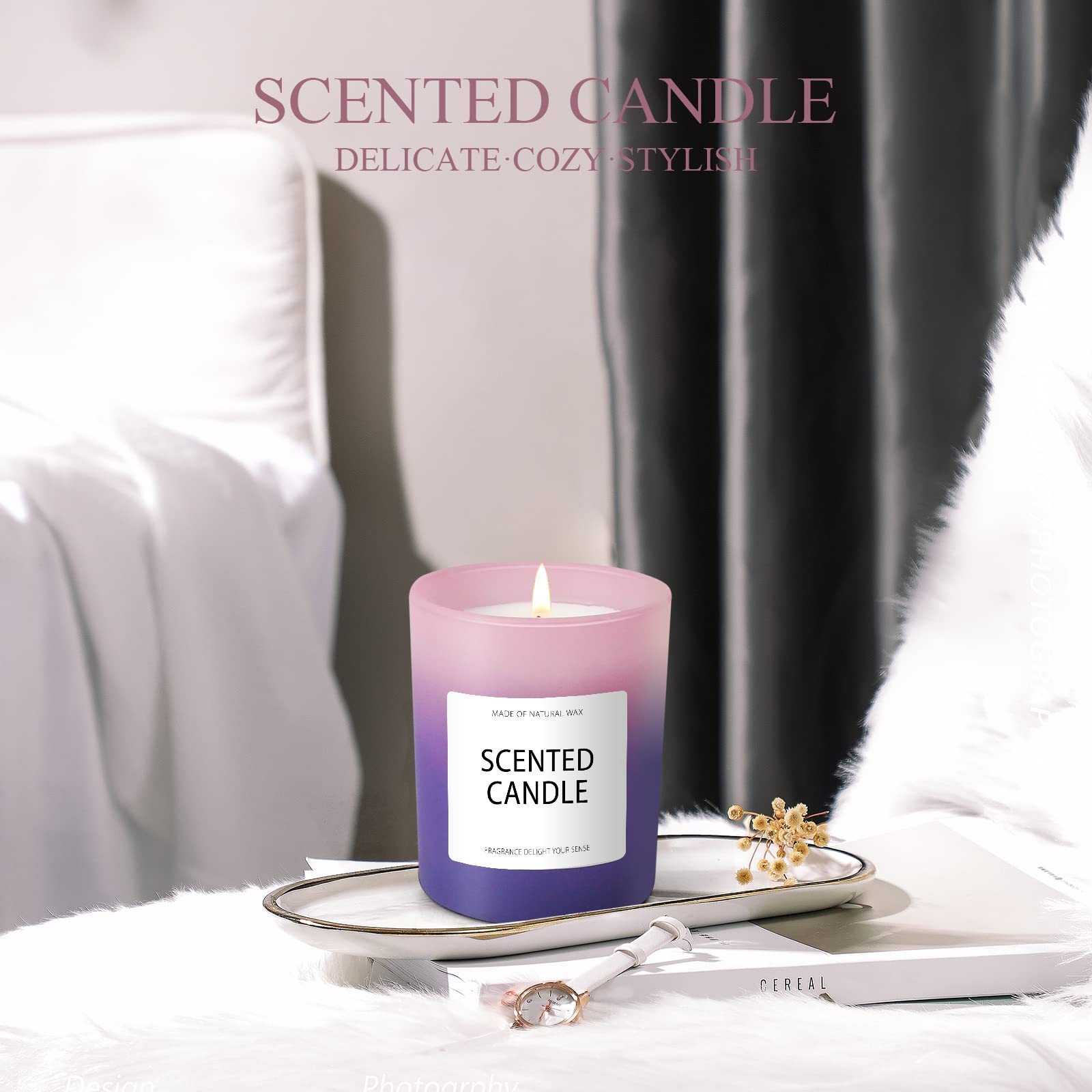 Candles, Scented Candles, Candles for Home Scented, Scented Candle Gift Set for Women STRN uk supplements