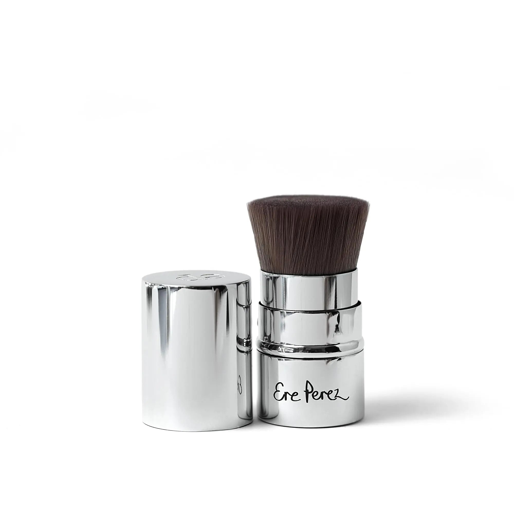 Ere Perez - Natural Eco Vegan Kabuki Makeup Brush | Multipurpose For Powder + Cream | Vegan Nylon Bristles, Cruelty-Free, Clean Beauty Ere Perez uk supplements