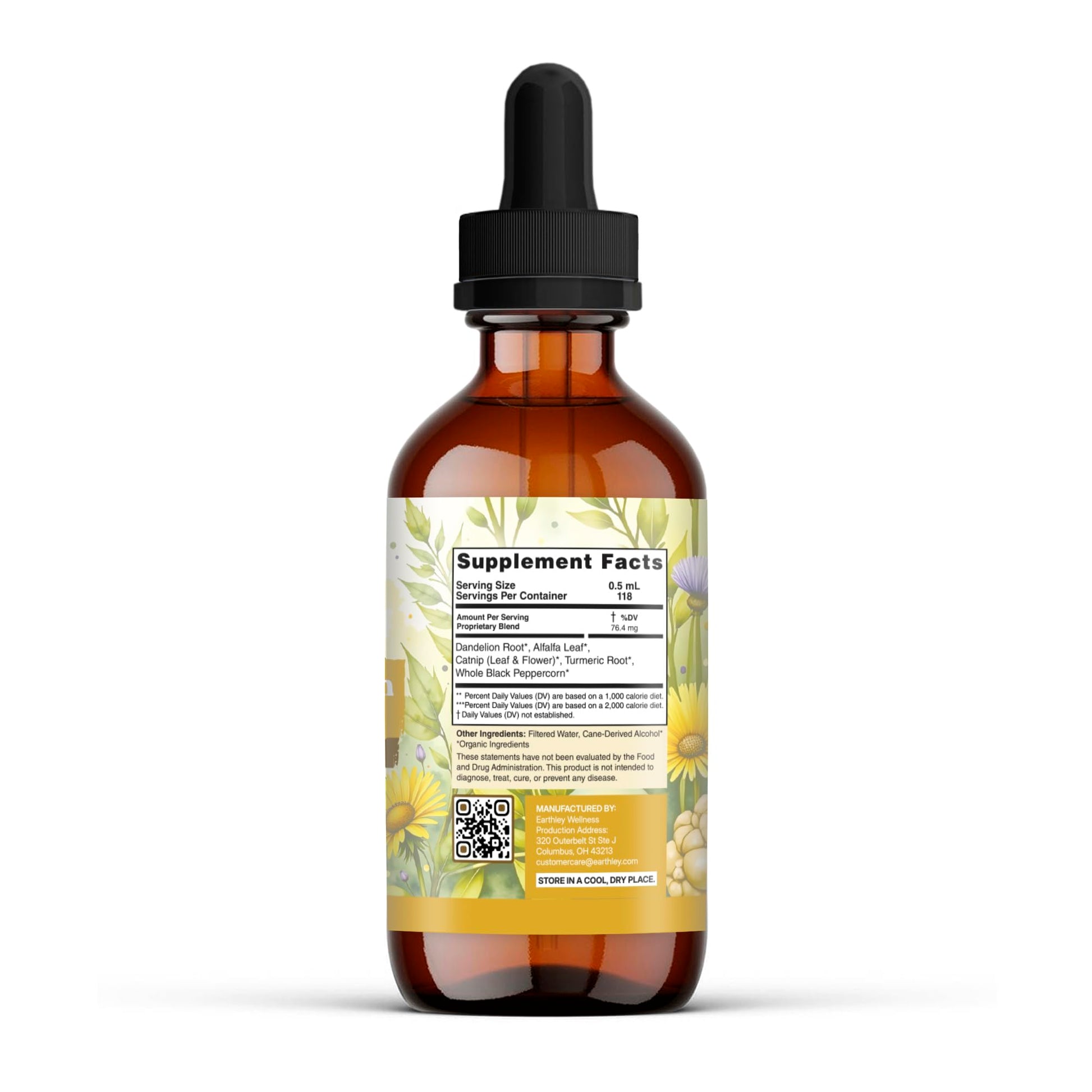 Earthley Wellness Postpartum Balance, Supports and Balances Female Hormones, Supports Postpartum Recovery, Smooths Out Mood Swings, Essential Herbs Like Dandelion Root, Catnip, & Alfalfa (2oz) Earthley Wellness uk supplements