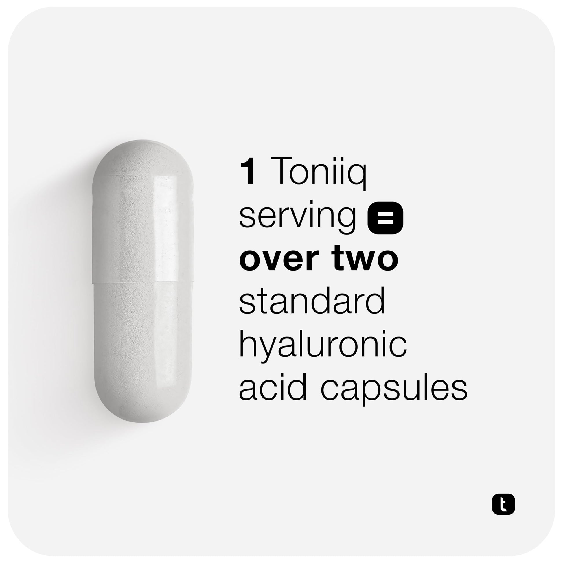 Toniiq Hyaluronic Acid Supplements – Lab Tested 95% Ultra High Purity – Fermented and Bioavailable with Vitamin C – Third Party Lab Tested – 360 Capsules Toniiq uk supplements