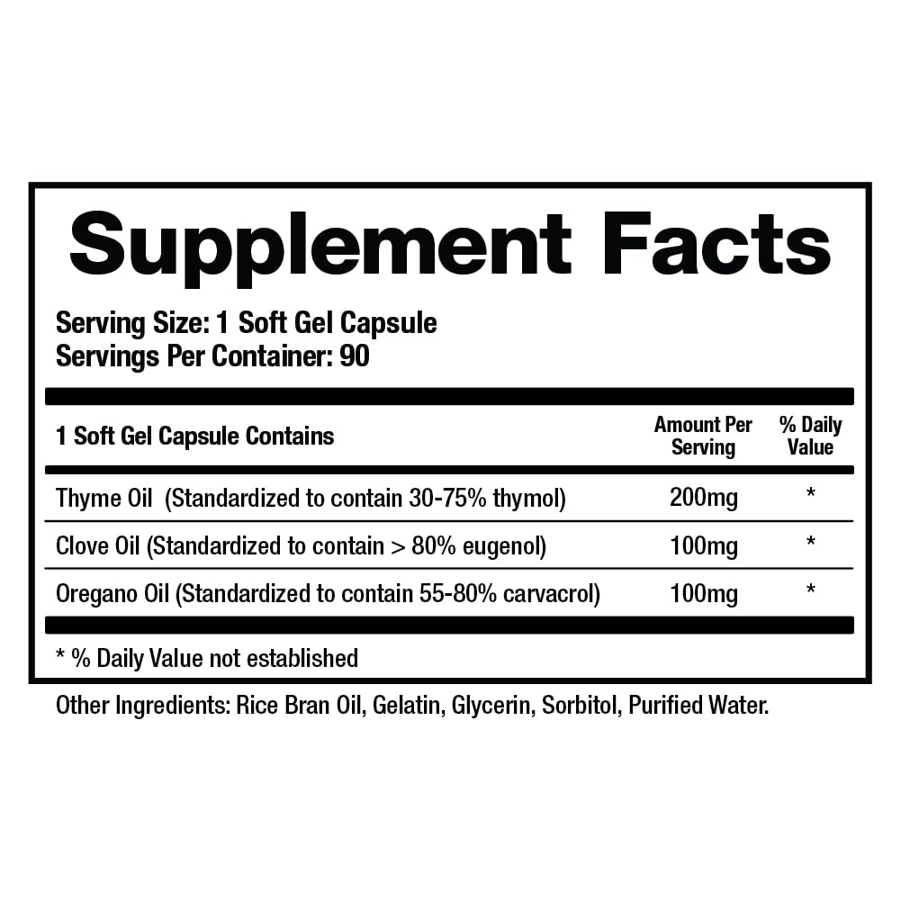 BioMatrix Biofilm Disruptor, GI Repair Digestive Supplement for Men and Women, Oil of Thyme, Oregano & Clove, Gut Microbiome & Intestinal Health Support | Microb-Defend (90 Softgels) BioMatrix uk supplements