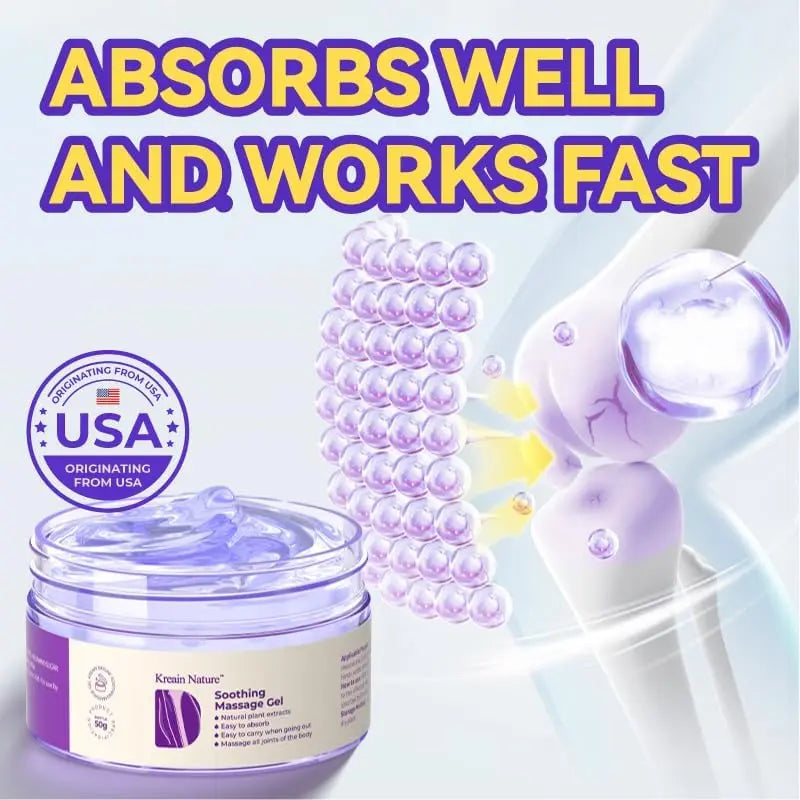 Kreain Nature 2 PCS Joint Gel Purple Soothing Massage Gel Soothes Knees, Lumbar, Neck, Back, Shoulders, Hands, and Feet, 1.76 oz Kreain Nature uk supplements