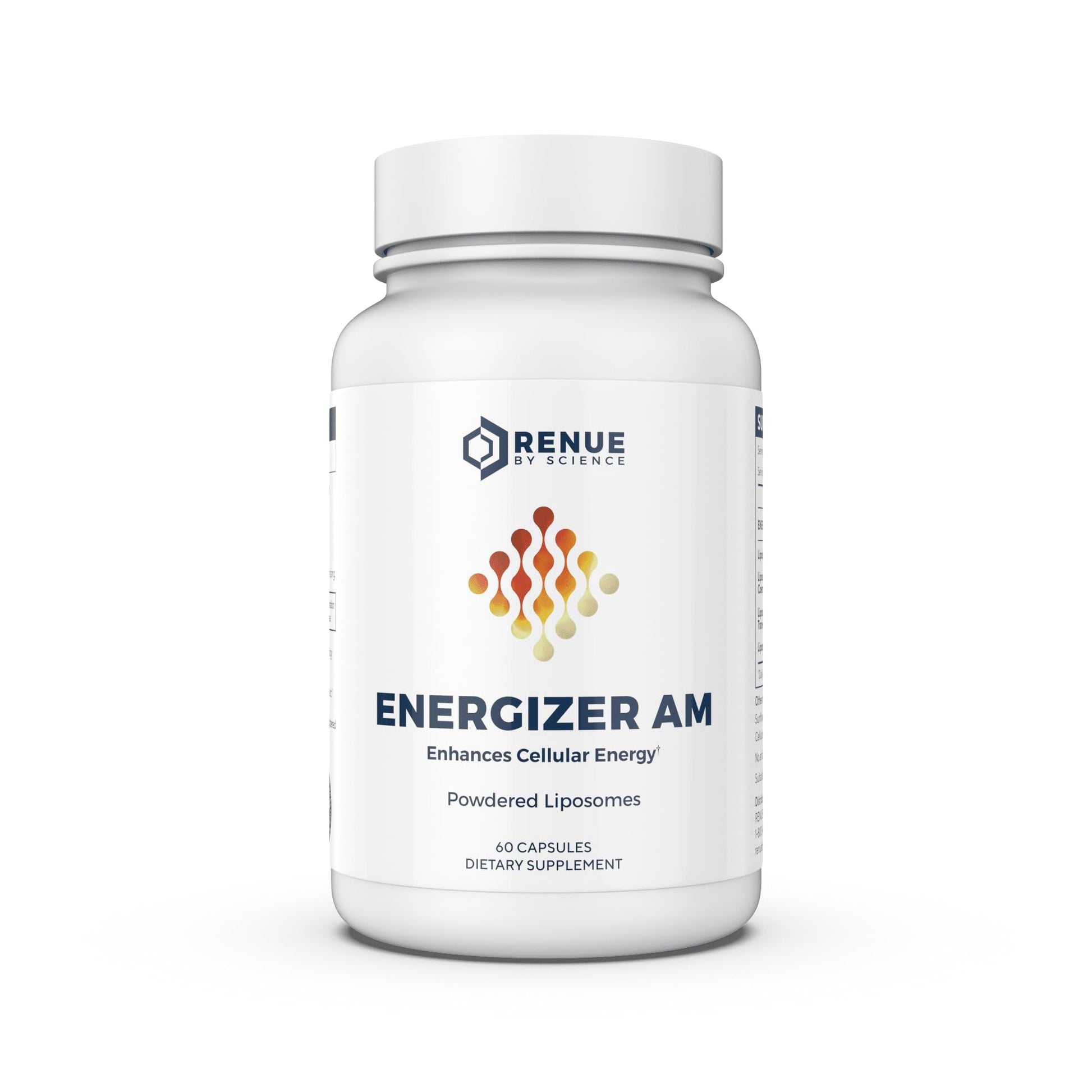 Renue By Science Energizer AM | Liposomal Resveratrol Hesperidin & Green Tea Supplement | 60 Capsules with Trans Resveratrol (65mg) Hesperidin (150mg) Green Tea Extract (35mg) - Non-GMO | Made in USA Renue By Science uk supplements