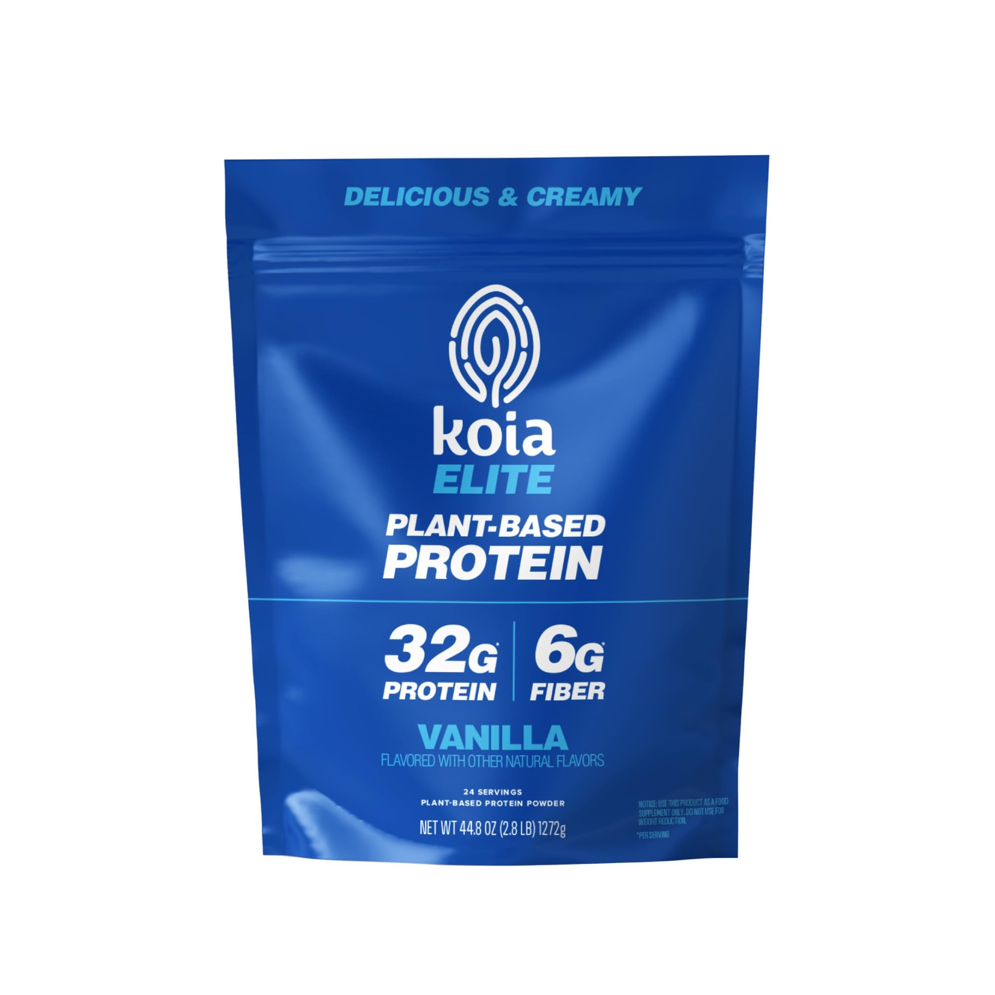 Koia Plant Based Protein Elite Powder, Vanilla, 32g Protein, 4g Sugar, 6g Prebiotic Fiber, Pre & Post Workout, 21 Vitamins & Minerals, Dairy-Free, Gluten-Free, Non-GMO, 24 Servings, 44.8 Oz Koia uk supplements