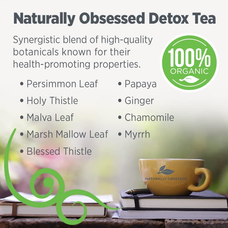 Naturally Obsessed 4 Week DRINK2SHRINK Detox Tea Formula Flat Belly System Detox Kit Naturally Obsessed uk supplements