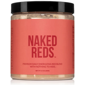 NAKED Reds Superfood Powder - Healthy, Energizing Polyphenol Fruit Powder Mix, No Fillers, No Additives, Vegan, Non-GMO, Gluten Free - 28 Servings NAKED uk supplements
