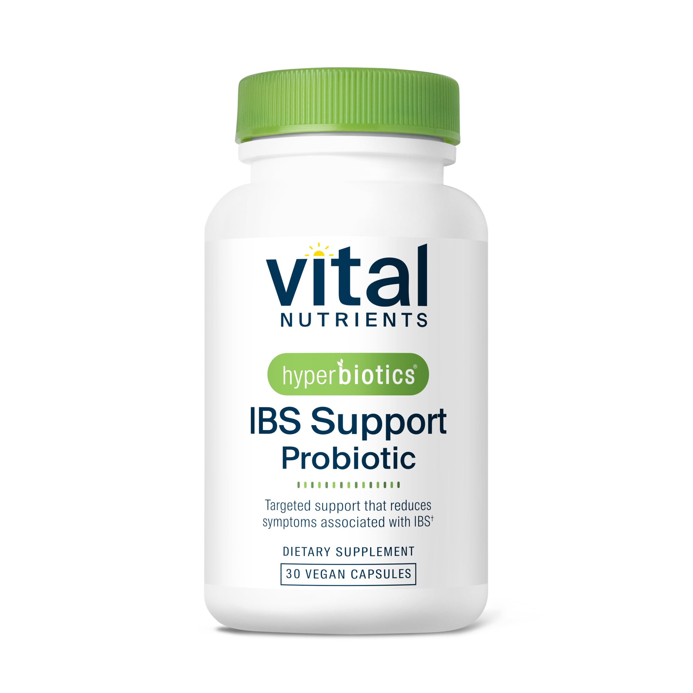 Hyperbiotics Vital Nutrients IBS Probiotic | Reduce Symptoms of IBS* | Clinically Studied Vegan probiotic for IBS Relief from Bloating, Gas, Diarrhea, & Abdominal Discomfort* | 30 Capsules Hyperbiotics uk supplements
