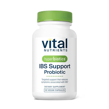 Hyperbiotics Vital Nutrients IBS Probiotic | Reduce Symptoms of IBS* | Clinically Studied Vegan probiotic for IBS Relief from Bloating, Gas, Diarrhea, & Abdominal Discomfort* | 30 Capsules Hyperbiotics uk supplements