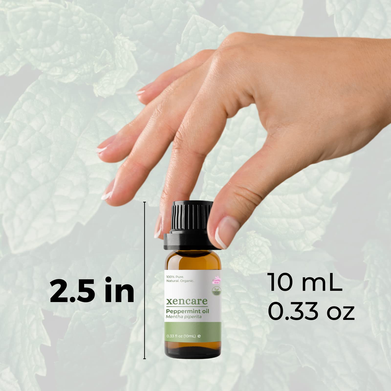 xencare Peppermint USDA Organic Food Grade Essential Oil | 100% Pure Natural Undiluted XenCare uk supplements