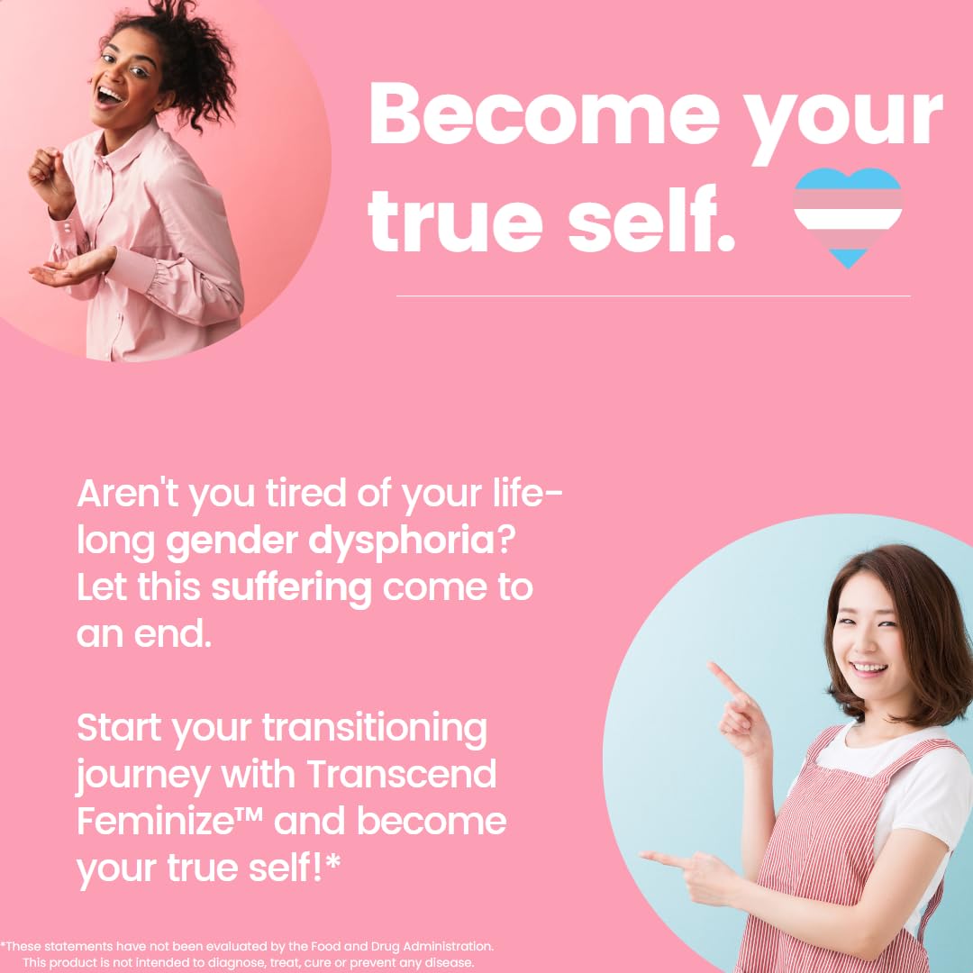 FEMINIZE Transcend HRT Pills for Estrogen - Potent HRT Estrogen Complex - Big Breats Soft Skin Feminizer FEMINIZE uk supplements