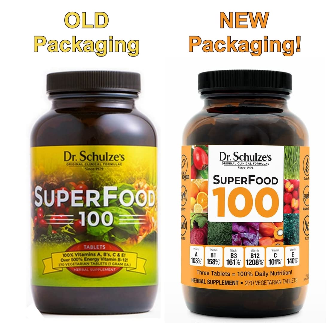 Dr. Schulze's | SuperFood 100 | Vitamin & Mineral Herbal Concentrate | Dietary Supplement Dr. Schulze's uk supplements