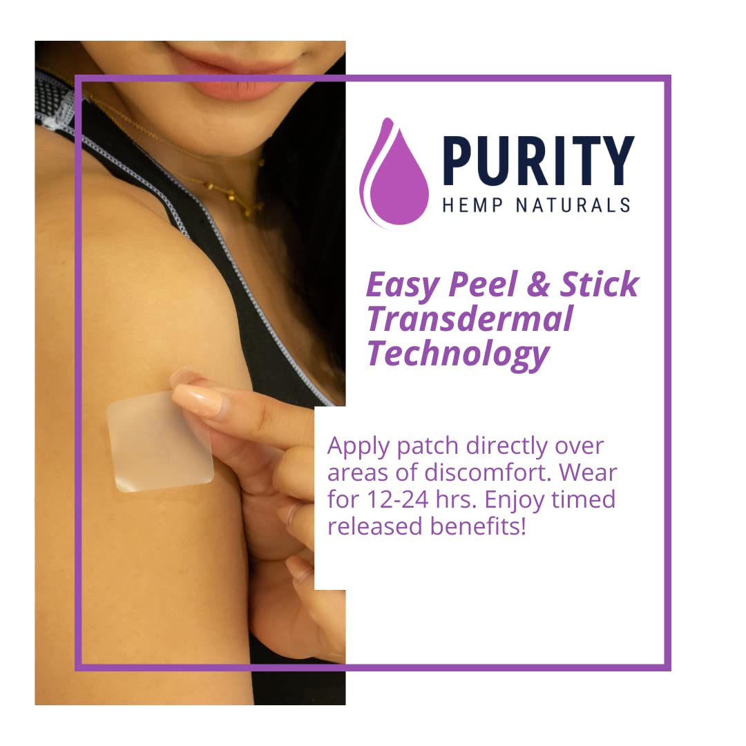 Body Discomfort Patch 120 mg - 15 ct (8 mg ea.) Lasts 24 Hours. Sweat & Water Resistant. Convenient & Discreet. For Use On Any Part Of The Body. Plant-Based Extended-Release Patch Purity Hemp Naturals uk supplements