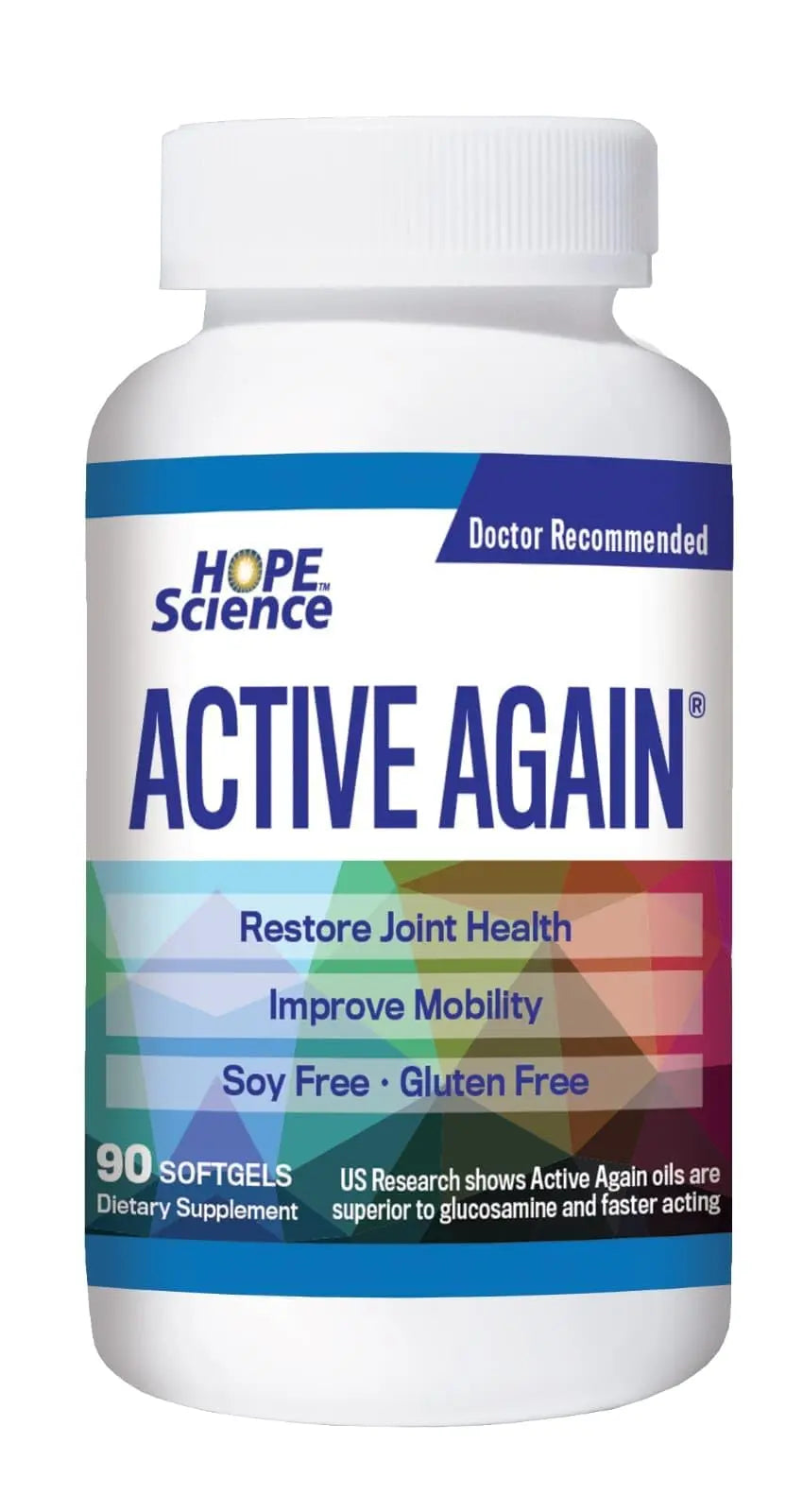 ACTIVE AGAIN Hope Science Joint & Muscle – 90 Softgels | Supports Joint Comfort, Flexibility & Mobility | Muscle & Back Support | Made in USA ACTIVE AGAIN uk supplements