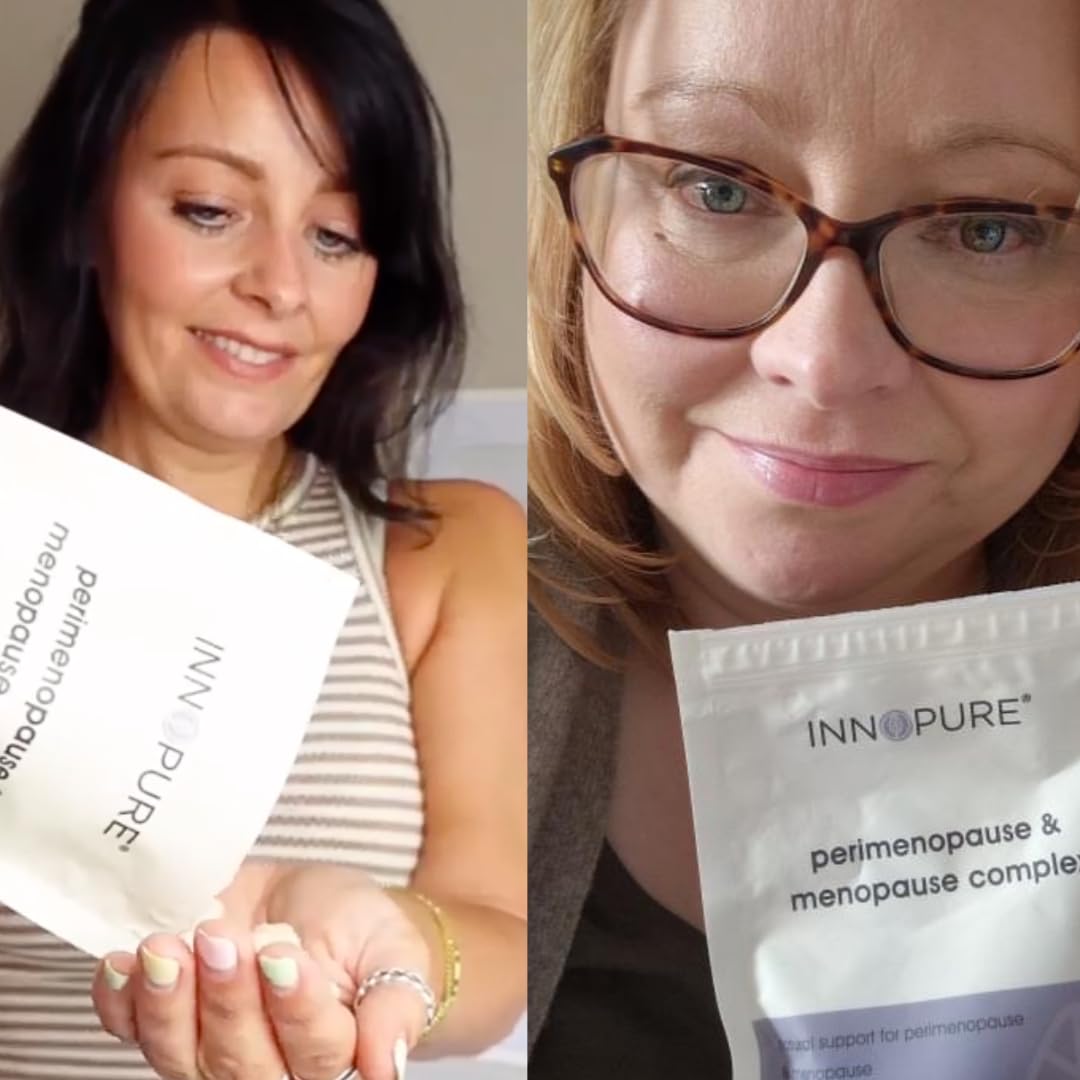 INNOPURE Perimenopause & Menopause Complex for Women (2 Month Supply) Red Clover, Wild Yam, Maca, Sage and Vitamins Including B6 for Hormone Regulation, Clean Label (Pure-Fill) 60 Capsules INNOPURE uk supplements