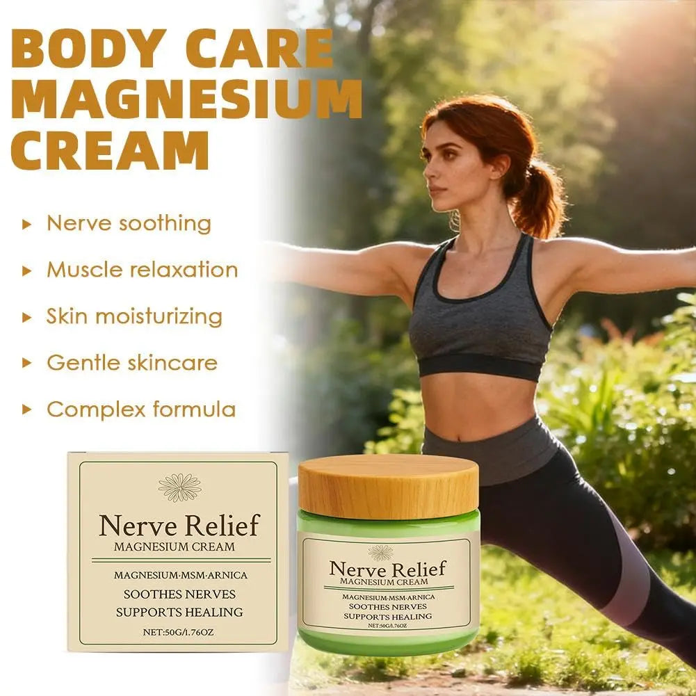 Total Relief Magnesium Cream for Nerve Relief with MSM & Arnica — Soothing Topical Support for Neuropathy & Muscle Relaxation — 2 Pack Value Set (3.52oz Total) Generic uk supplements